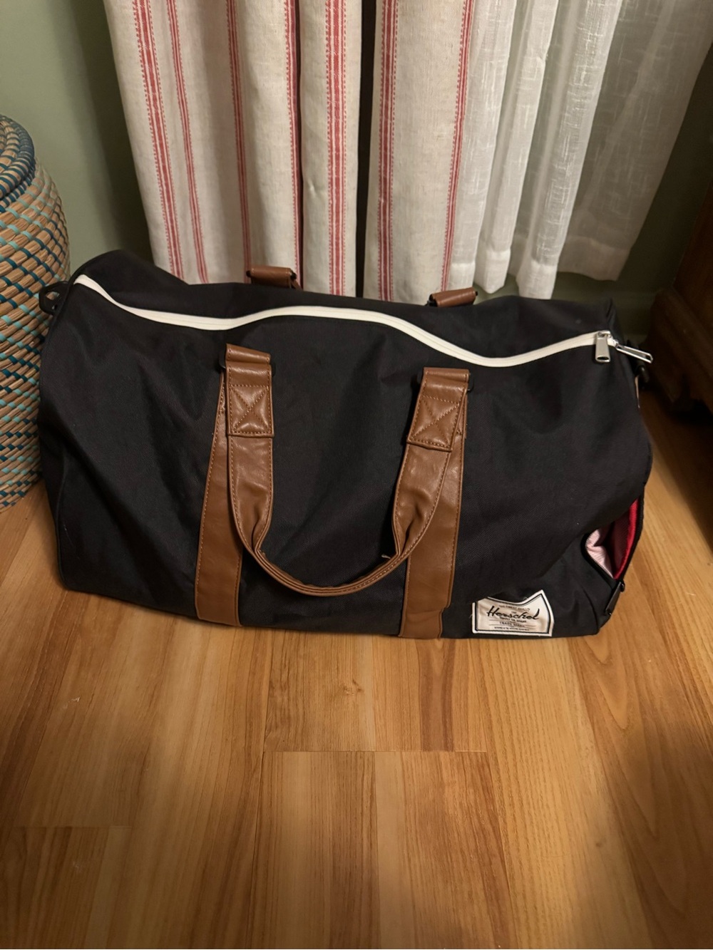 Herschel Supply Co. Black Duffel with Brown Accents